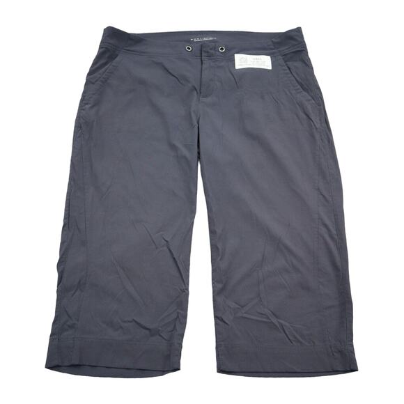 Columbia Pants Womens 12 Gray Omni Shield Low Waist Active Trail Pedal Pushers - Picture 1 of 14